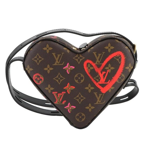 LOUIS VUITTON Monogram Sac Coeur Fall in Love Heart Shoulder Bag M45890 90277570 - Picture 1 of 9